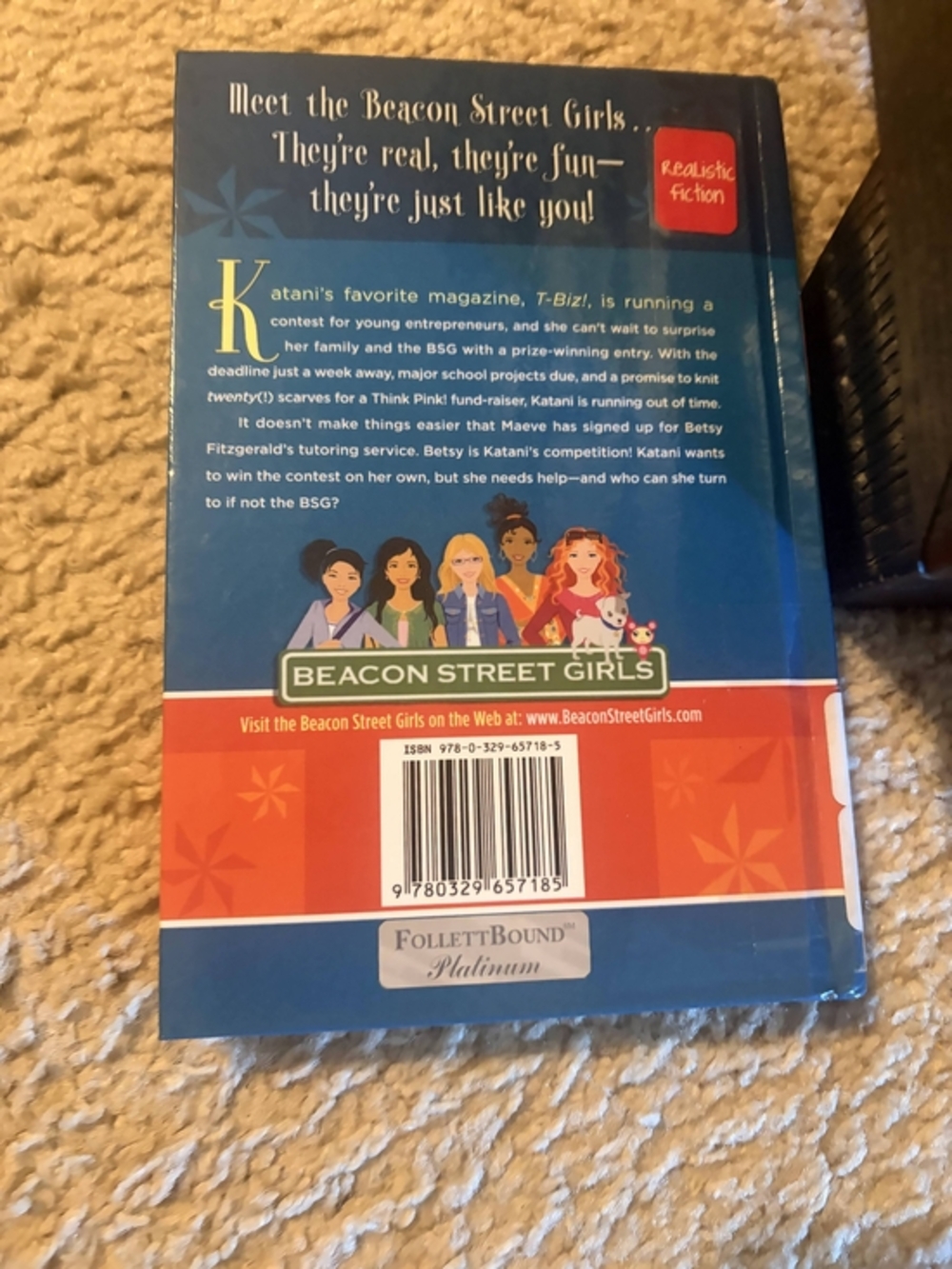 Beacon Street Girls "Time's Up" Book By Anne Bryant